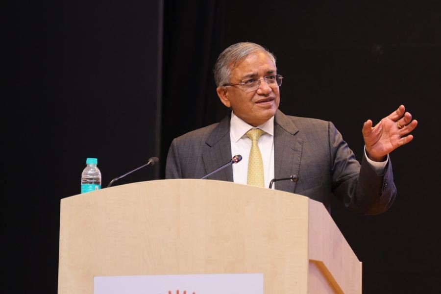 CEC Gyanesh Kumar addresses the gathering during the All India Media Conference 2026 held at IIIDEM, Dwarka in New Delhi on July 17. (Photo Courtesy: ECI)